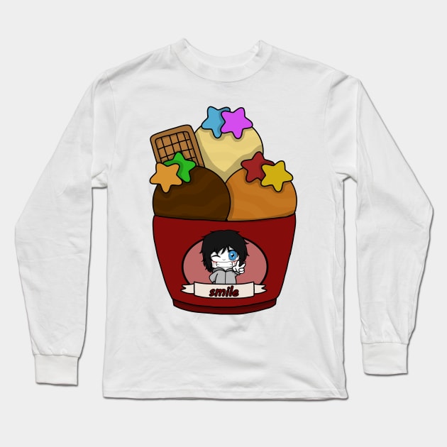 smile ice cream Long Sleeve T-Shirt by LillyTheChibi